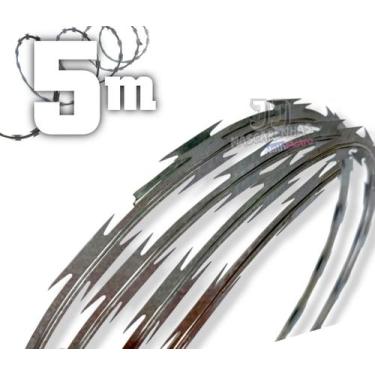 Imagem de 5 metros Cerca concertina para muro portão 30cm - 20 voltas - K. Metal