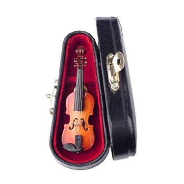 Imagem de Broche de violino Broadway com caixa de instrumento, presente musical novo