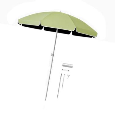 Imagem de Ｂｅｓｇａ Guarda- portátil de 5,6 pés com nervuras resistentes, cobertura para ao ar livre, guarda- de mercado para jogos esportivos ao ar, Verde