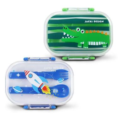 Imagem de Kit Potes P/ Lanches De 2 Andares Infantil 400ml - Jacki Design Modelo 5