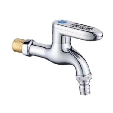 Imagem de Fenteer externa de 1/2 polegada com rosca e trava de senha, resistente à geada, com adaptador removível, de água para máquina de lavar