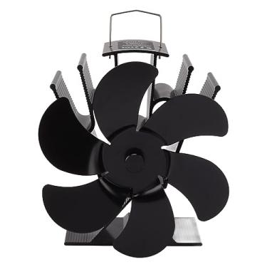 Imagem de Hyuduo Fã de Fogão a Lenha Power Powerd 6 Stove Fan, Ventilador de Lareira para o Fogão a Lenha Pellet Burner Burner