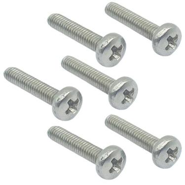 Imagem de 6 Parafuso INOX M2.5x12mm Rosca Maquina Pan MXP
