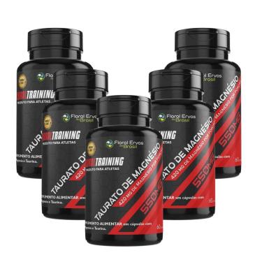 Imagem de Kit 3x Magnésio Taurato 420mg 3x60 Cápsulas Floral Ervas-Unissex