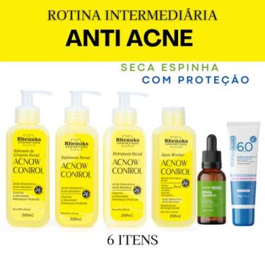 Imagem de Kit Skincare Anti Acne/Oleosidade Rhenuks Sérum Secativo Protetor Sola