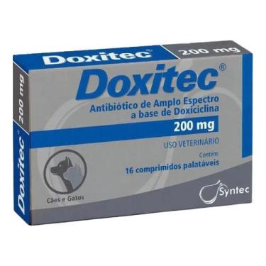 Imagem de Doxitec 200mg Com 16 Comprimidos Para Cães e Gatos - Syntec