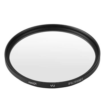 Imagem de Filtro UV de Câmera, Filtro de Proteção de Câmera Vidro Óptico Redutor de Luz Ultra Violeta para Câmeras DSLR(72mm)