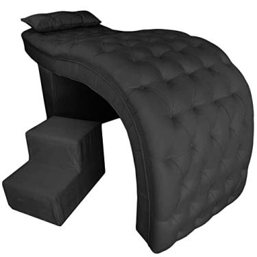 Imagem de Maca Estética Estofada Profissional para Clínica Capitonê 180x85x60(Cinza Escuro)