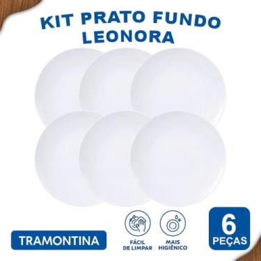 Imagem de Aparelho de Jantar Leonora Tramontina Jogo de Pratos Rasos, Fundos e S