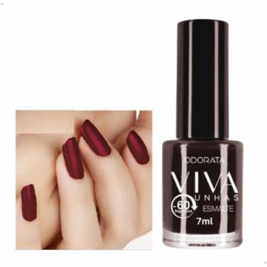 Imagem de Esmalte 60 Segundos Vermelho Café 7ml Viva Unhas ODORATA REF 2661, Ver