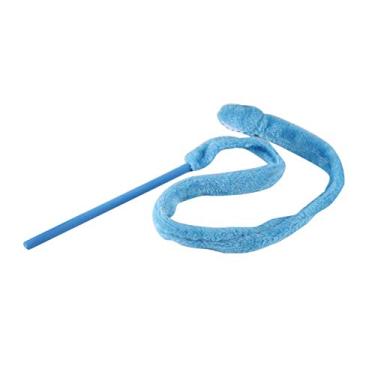 Imagem de Brinquedo Teaser Engraçado Cat Snake S - S Jogo Interativo de Silicone para Gatos e Gatinhos - Amantes de Gatos (Azul)