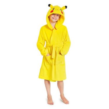 Imagem de Roupão Pokémon 3D Pikachu Hood Soft Fleece Kids - Pokemon