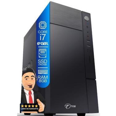 Imagem de Computador Tob Intel Core I7 6ªgeração Memória 8gb Ssd 240gb Win10 Trial Desktop Pc Cpu