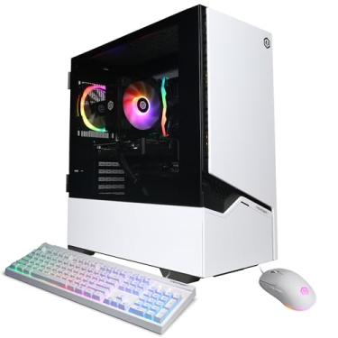 Imagem de CyberPowerPC Gamer Xtreme VR Gaming PC, AMD Ryzen 5 8400F 4.2GHz, Radeon RX 9060 XT 8GB, 16GB DDR5, SSD PCIe 4.0 de 1TB, Pronto para WiFi e Windows 11 Home (GMAI6300A)