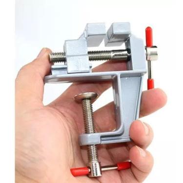 Imagem de Mini Torno Morsa De Bancada Mesa Base Fixa - Minymix