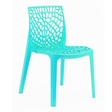 Imagem de Cadeira de jantar cozinha Gruvyer Azul tiffany