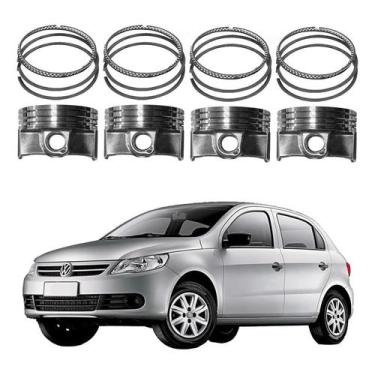 Imagem de Jogo Pistao Com Aneis 050 Gol G5 1.6 8v 2009 A 2013 - Metal Leve