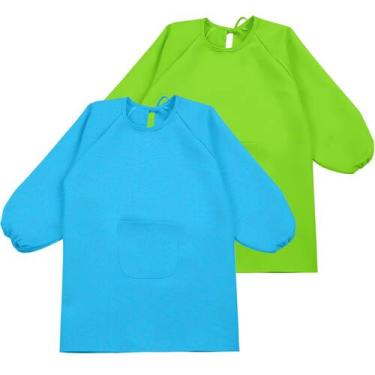 Imagem de Avental impermeável de manga comprida Art Smock Geyoga para crianças d