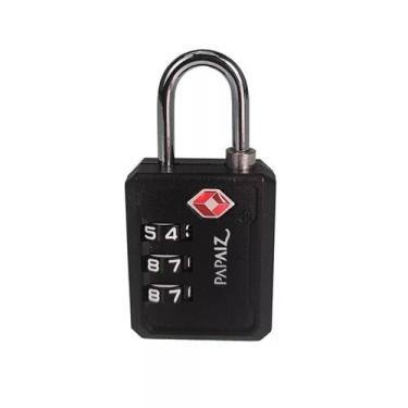 Imagem de Cadeado com Segredo TSA 30Z Preto Papaiz
