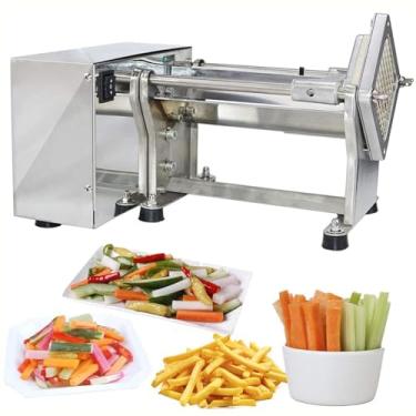 Imagem de Máquina elétrica de cortar batata frita, cortador automático de batata para batatas fritas, cortador profissional de picador de batata, cozinha industrial comercial, uso em restaurante, picador de b