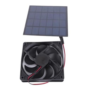 Imagem de Generic Ventilador de Painel Solar 5W, Kit de Ventilador de Painel Solar de Potência Máxima 5W Eco Amigável para Casa de Animais de Estimação