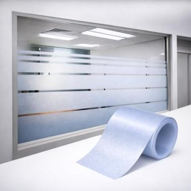 Imagem de Fita Adesiva Anti Trombada Anti Impacto Sinalização Porta Janela Vidro Box Blindex Impermeval Lavavel (3m x 5cm)