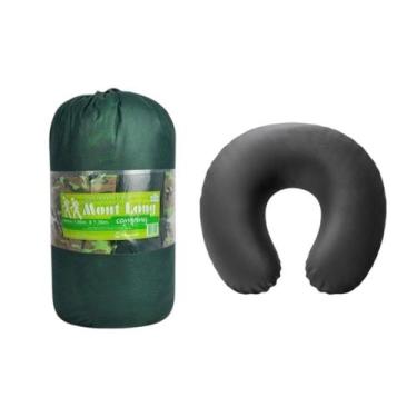 Imagem de Kit Viagem Colchonete + Almofada de Pescoço Tamanho:CasalCor:Cinza - F