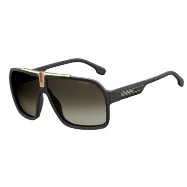 Imagem de Carrera Óculos de sol masculinos quadrados 1014/S, dégradé preto/marrom, 64mm, 10mm