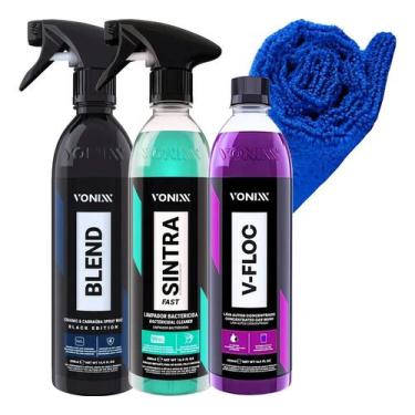 Imagem de Kit Vonixx Cera Carnauba Spray Blend Black + V-Floc + Sintra - Congrat