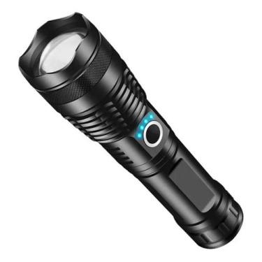 Imagem de Lanterna Led Tática P50 T9 Recarregável Caça Sitio Cor da la - Congrat