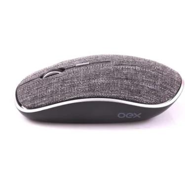 Imagem de Mouse Oex Twill Sem Fio Bluetooth Em Tecido Ms600 Cinza - Oex