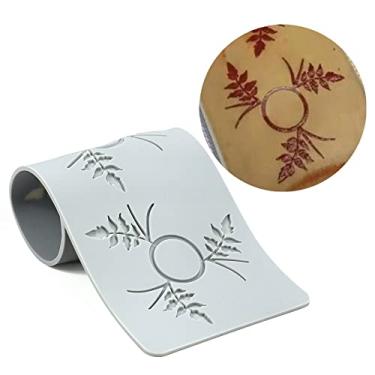 Imagem de Moldes de silicone 3D moldes de chocolate de folha oca favo de mel molde de doce de abelha molde de flor molde de fondant topo de bolo decoração artesanal de açúcar (A_folha 30,5 x 11 x 0,3 cm)