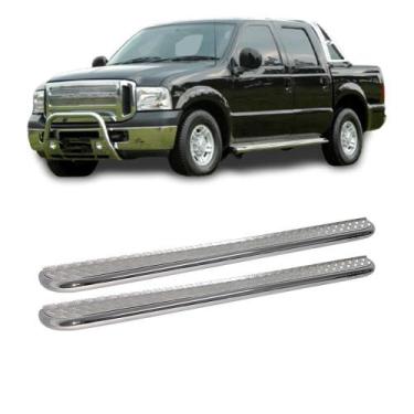 Imagem de Estribo F250 1999 a 2012 Cabine Dupla Cromado Plataforma - CCF