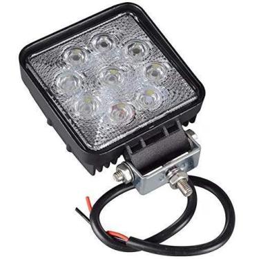 Imagem de Farol De Milha 9 Leds 27w 10/30v Off Road Moto Carro Iluminação Automo