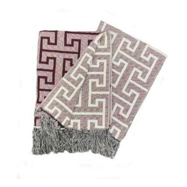 Imagem de Xale Manta para Sofá Poltrona Cama em Jacquard 1,40x1,60m Decorativa L