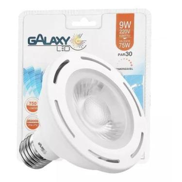 Imagem de Lâmpada Par30 Dimerizável E27 Led 9w 6500k 127v Galaxy