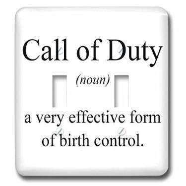 Imagem de 3dRose Lsp_173336_2 Call of Duty Noun uma forma muito eficaz de controle de natalidade, tampa de interruptor de luz