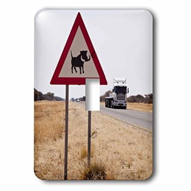 Imagem de 3dRose Lsp_74653_1 Namíbia. Interruptor de interruptor único de aviso de um Warthog Crossing