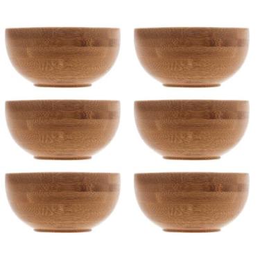 Imagem de Kit 6 Molheiras Lyor Restaurante Bambu Verona 8x4cm Cumbuca Bowls Pequ