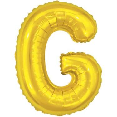 Imagem de Balão Metalizado Letra G Dourado 40CM - Make