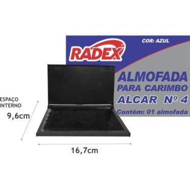 Imagem de Almofada para Carimbo N4 Azul - Radex