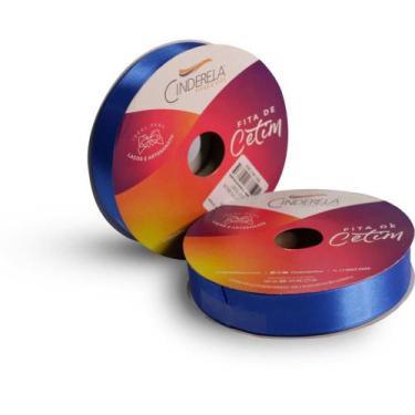 Imagem de Fita de Cetim 22MM 50M Azul Royal - Fitas Cinderela