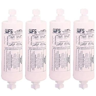 Imagem de Kit 4 Filtro Refil compatível Geladeira Side by Side e Purificador Pol