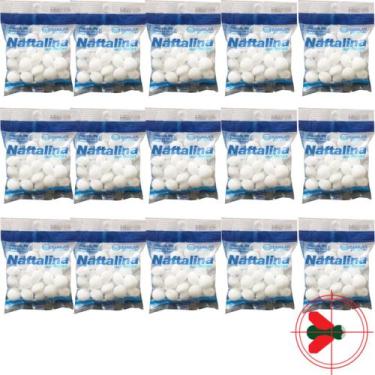 Imagem de 15 Repelentes Naftalina Anti Praga Traça Morcego E Pombos 50g - Sanila