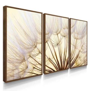 Imagem de Quadro Decorativo Sala Quarto Dente De Leão Claro Mosaico Abstrato - D