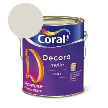 Imagem de Tinta Acrílica Premium Fosco Decora Matte Gelo Coral 3,6l