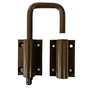 Imagem de Trinco Ferrolho Para Porta Camarão - Bronze - ECL