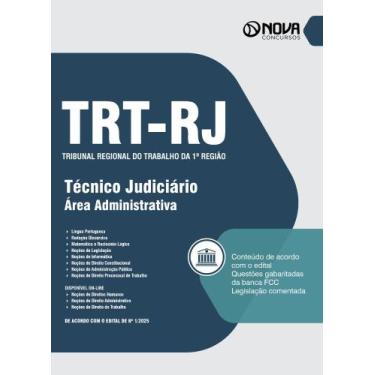 Imagem de Apostila TRT-RJ  - Técnico Judiciário - Área: Administrativa - Nova Co