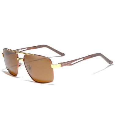 Imagem de Óculos de Sol Masculino De Aluminio KINGSEVEN com Proteção Uv400 Óculo