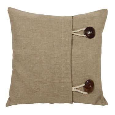 Imagem de Capa De Almofada Roka Em Linho Em Tons De Bege E Marfim 45x45cm Tecido Estampa: bege; Enchimento: somente Capa